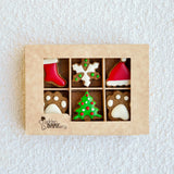 Christmas Dog Treats: 12 Dog Biscuits Box