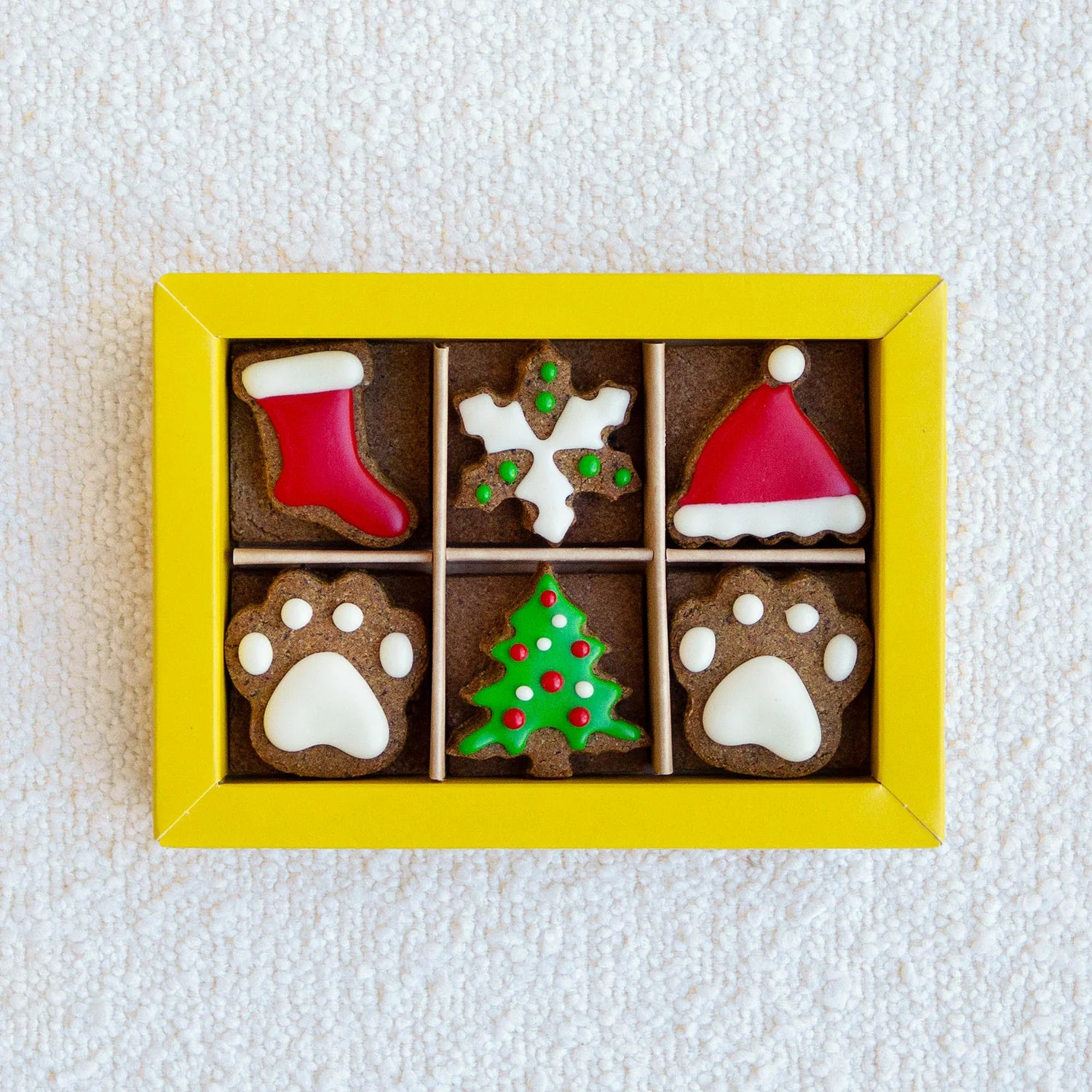 Christmas Dog Treats: 12 Dog Biscuits Box